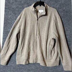 Banana Republic NEW Men’s Beige Knit Zip Up Jacket - Size XXL, NWT